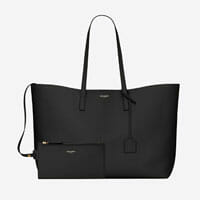 Saint laurent black leather tote bag best designer work bags everyday