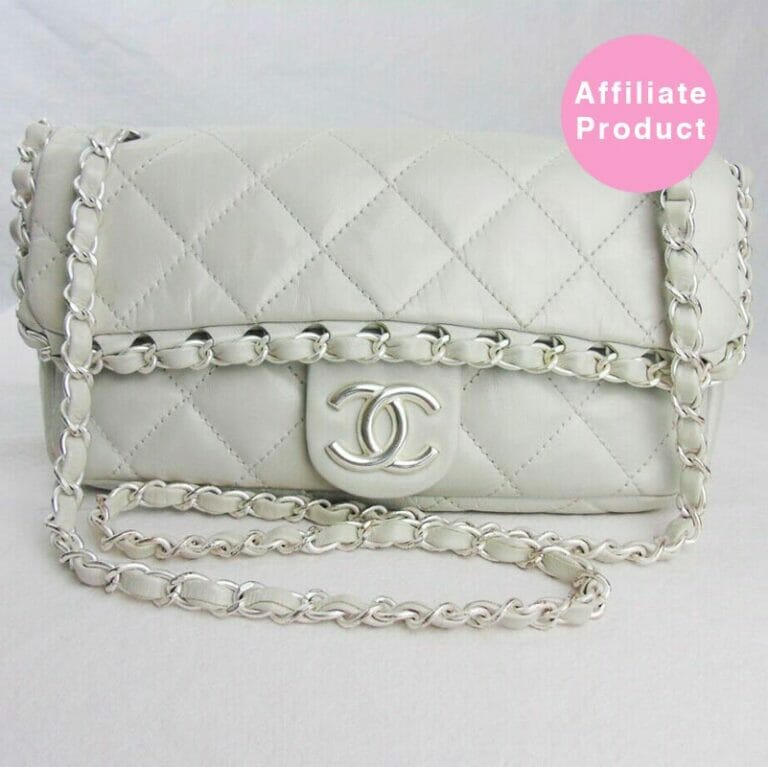 Chanel White Pearl Leather Chain Me Quilted Classic Flap Bag Handbagholic
