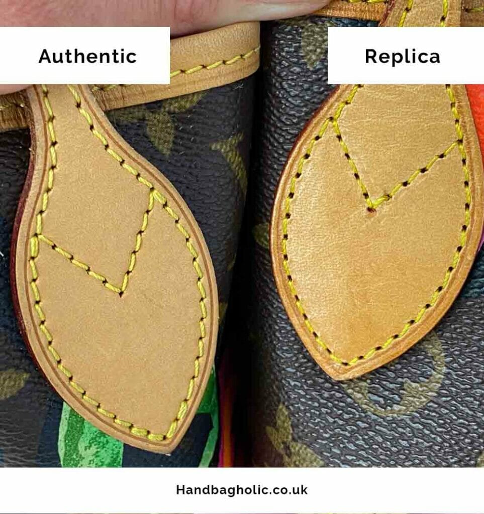 real lv neverfull vs fake