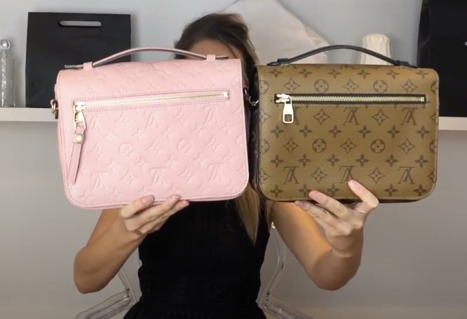 Louis Vuitton Brown and Pink Limited Edition Metis Handbag, 2018