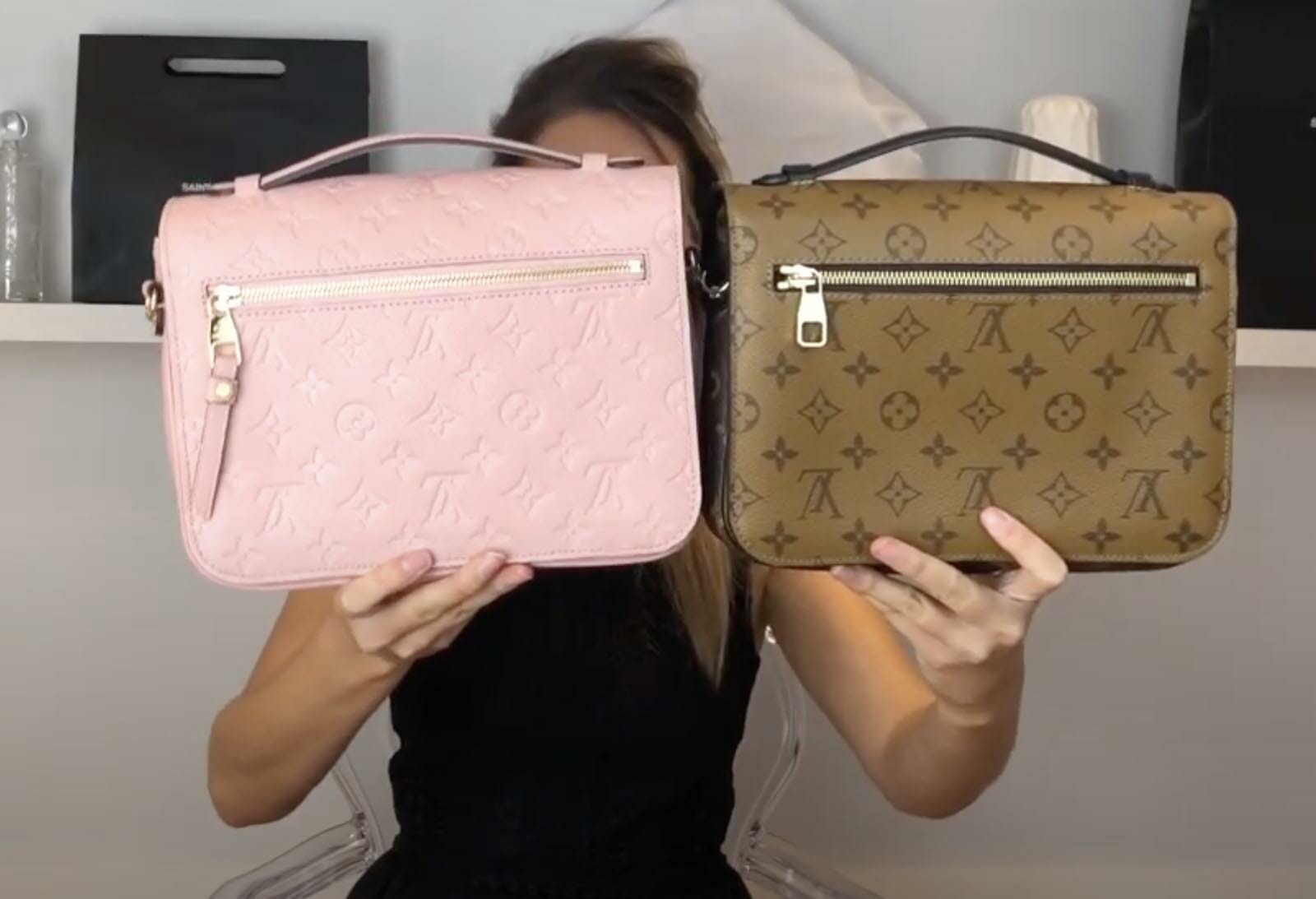 Louis Vuitton Pochette Metis Handbag in Empreinte Noir Full Review and What  Fits Inside