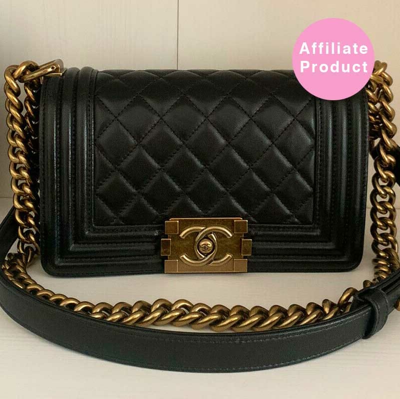 CHANEL Navy Blue Caviar Old Medium Boy Flap Bag Brushed Gold Hardware   AYAINLOVE CURATED LUXURIES