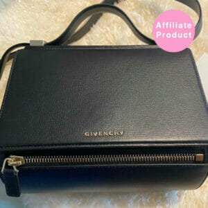 Givenchy pandora box medium black leather bag