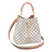 Louis Vuitton NÉONOÉ MM BUCKET BAG damier azur canvas braided handle LV Thumbnail