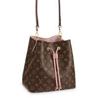 Louis Vuitton NeoNoe monogram pink leather bag LV Thumbnail