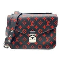 Louis Vuitton black and red pochette metis monogram LV Thumbnail