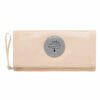 Mulberry Pear Sorbet Daria Clutch Bag Leather Beige Cream Silver Hardware front image
