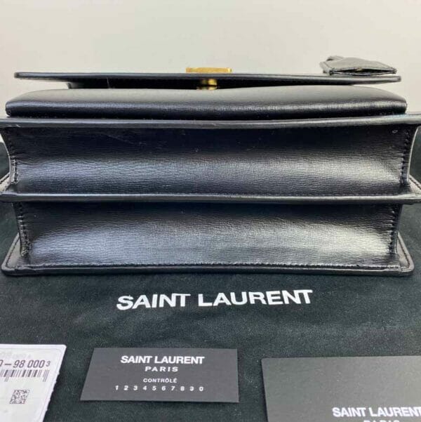 Saint Laurent Medium Black and Gold Sunset Bag Handbagholic