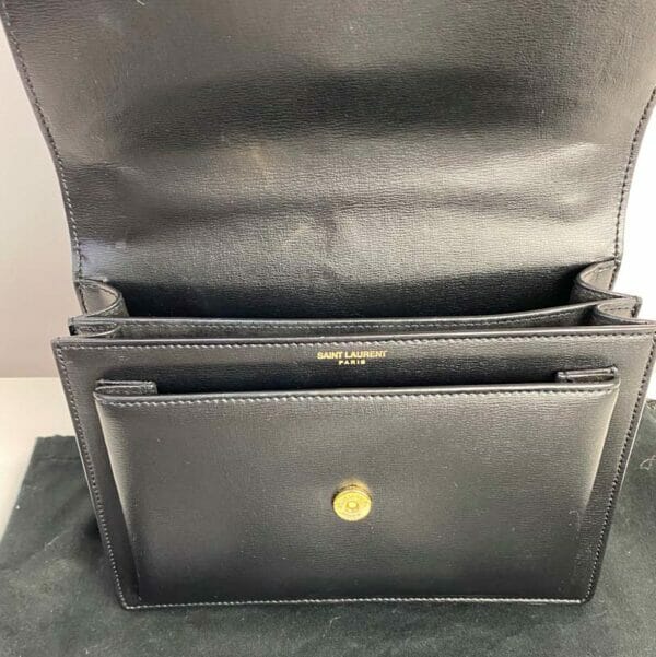 Saint Laurent Medium Black and Gold Sunset Bag Handbagholic