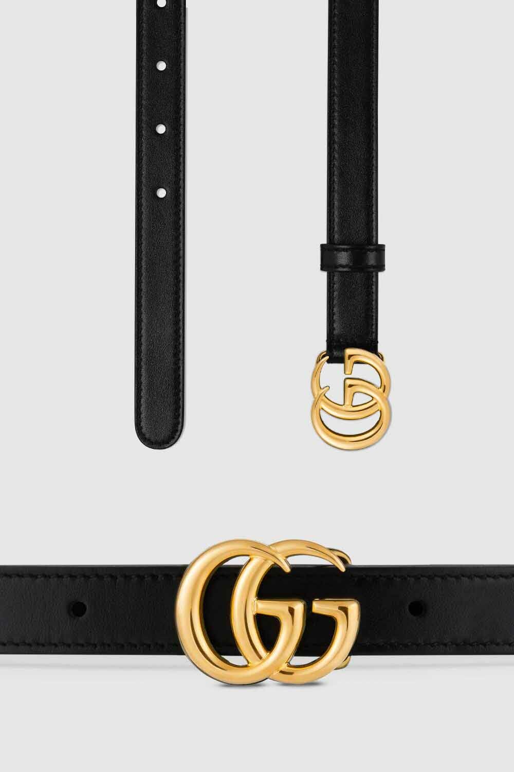 The best luxury gifts for her women - Gucci marmont belt black and gold gift idea