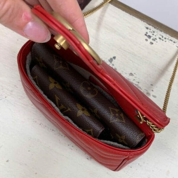 Gucci Super Mini Marmont Bag Handbag Liner inside