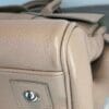 Mulberry bayswater pebble putty nude beige bag bottom right corner