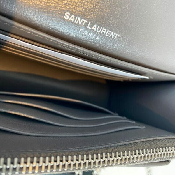Saint Laurent Mini Grey and Silver Sunset Bag - Handbagholic