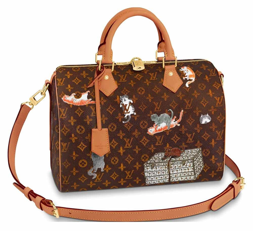 Louis Vuitton, Bags, Louis Vuitton Catogram Speedy 3 White Lv Bag Grace  Coddington Exclusive Rare