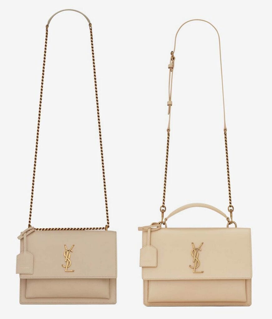 ysl sunset bag real vs