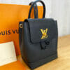Louis Vuitton LockMe Mini Backpack Black and Gold Side