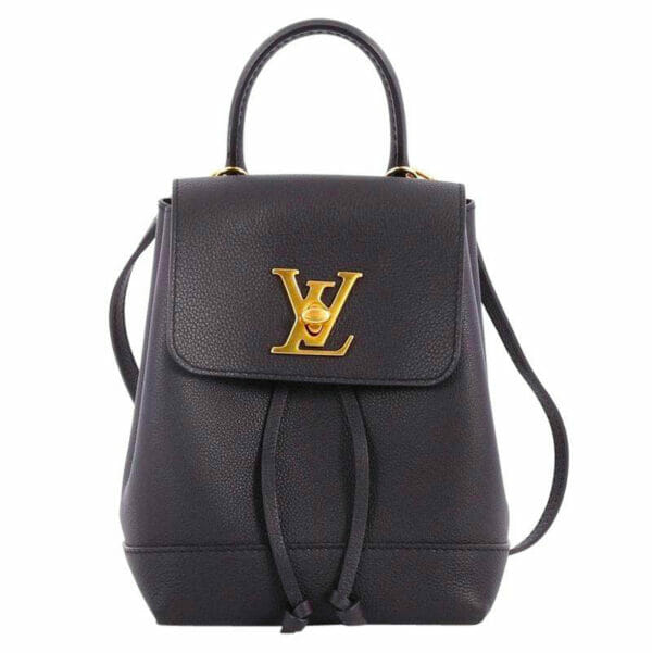 Louis Vuitton LockMe Mini Backpack Black and Gold Handbagholic