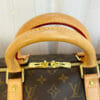 Louis Vuitton monogram keepall 50 vachetta leather handles close