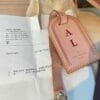 Louis Vuitton monogram keepall 50 vachetta leather receipt and tag