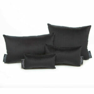 Black Velvet set of 4 bag pillows purse cushions