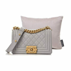 Extra small silver velvet purse pillow chanel boy bag