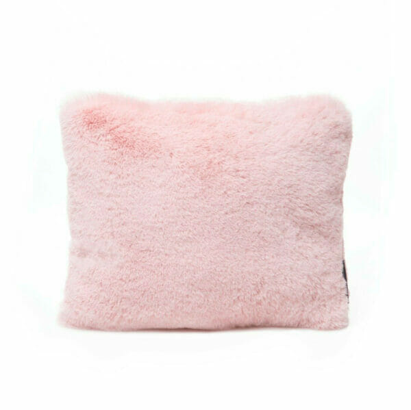 Medium pink faux fur bag Purse Pillow
