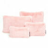 Pink faux fur set of four bag Purse Pillow