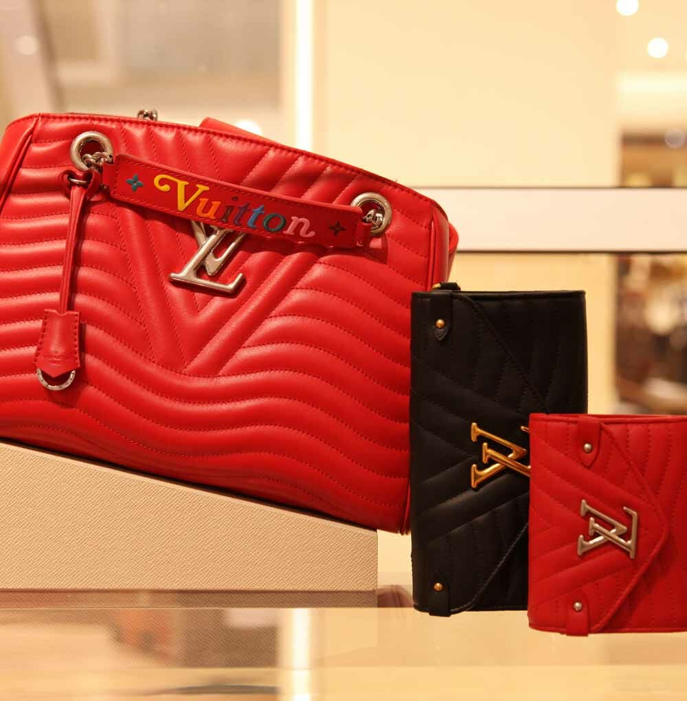 Three leather louis vuitton bags new wave collection