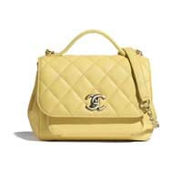 Chanel business affinity mini small size bag yellow