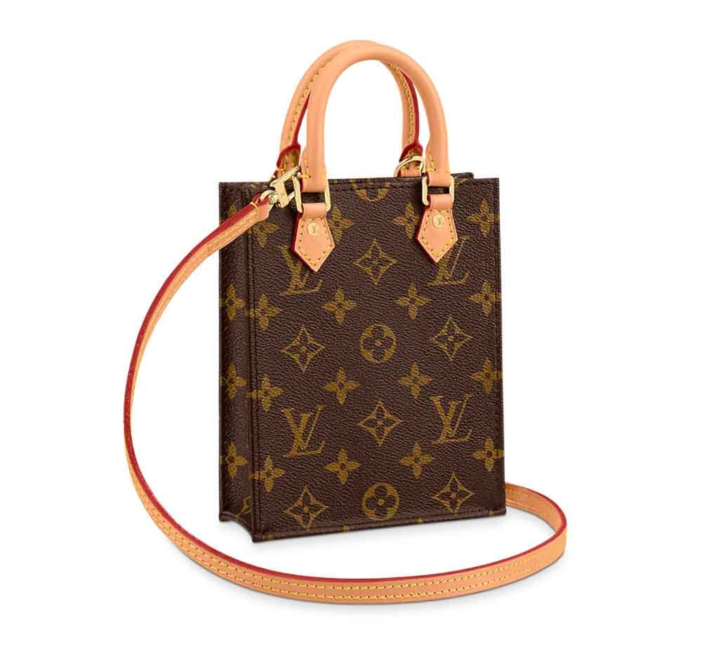 Louis Vuitton PETIT SAC PLAT monogram crossbody bag