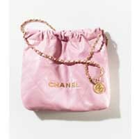 Small chanel 22 bag pink gold