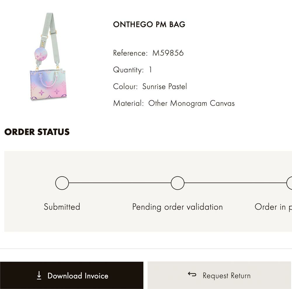 how to start a louis vuitton return online order