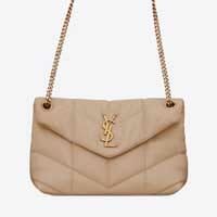YSL Saint Laurent Prices mall puffer bag nude gold hardware