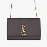 YSL Saint Laurent medium kate bag storm grey