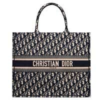 Christian Dior Large book tote blue oblique Bag