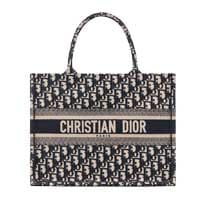 Christian Dior Medium book tote blue oblique Bag