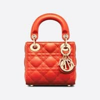 Christian Dior Micro lady dior orange Bag Thumbnail 