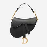Christian Dior Mini Black Saddle Bag