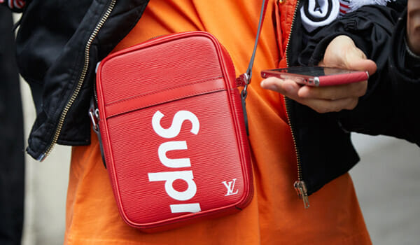 Is Supreme Louis Vuitton THE TRUTH Red crossbody bag