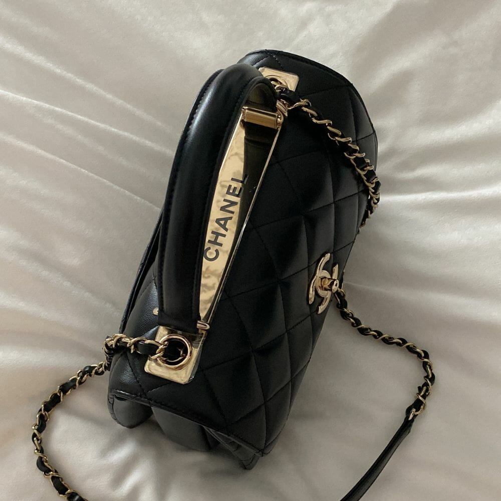 Trendy cc wallet on chain leather crossbody bag Chanel Black in Leather   29489890