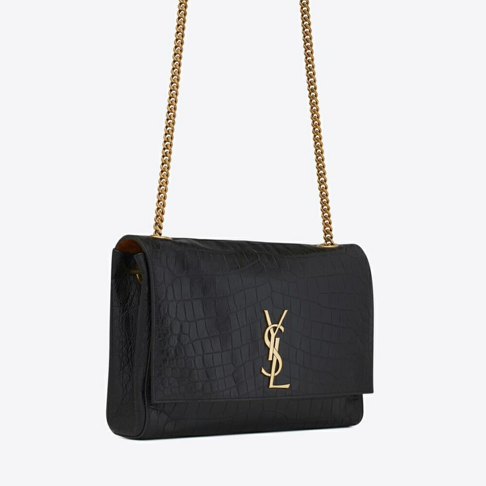 YSL Kate Medium Chain Bag In Suede And Leather