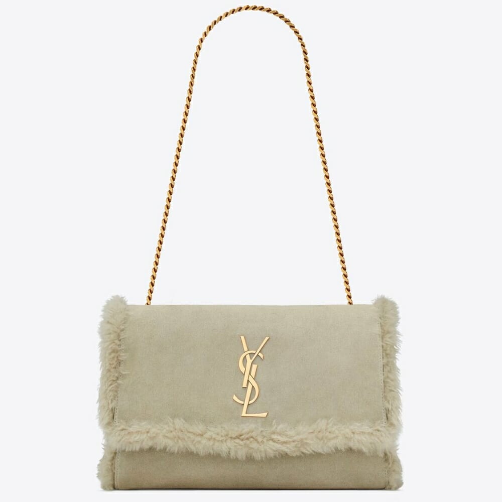 YSL Kate Medium Reversible Chain Bag In Shearling