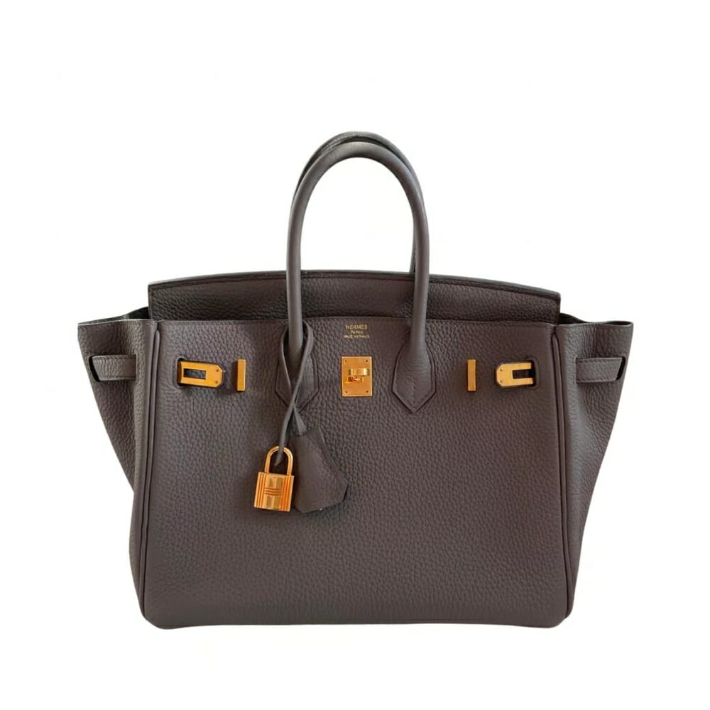 Hermes Birkin 25 Grey Leather 