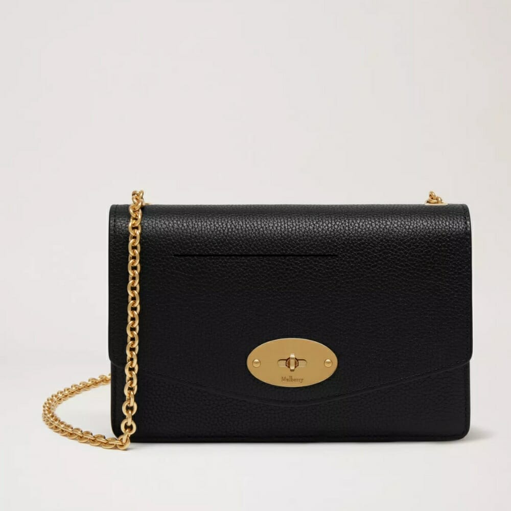 Mulberry Small Darley Black Small Classic Grain