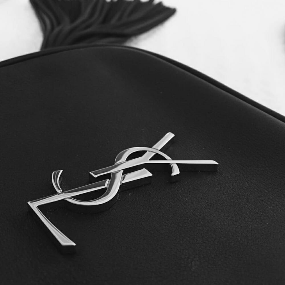 YSL Silver Monochrome Logo