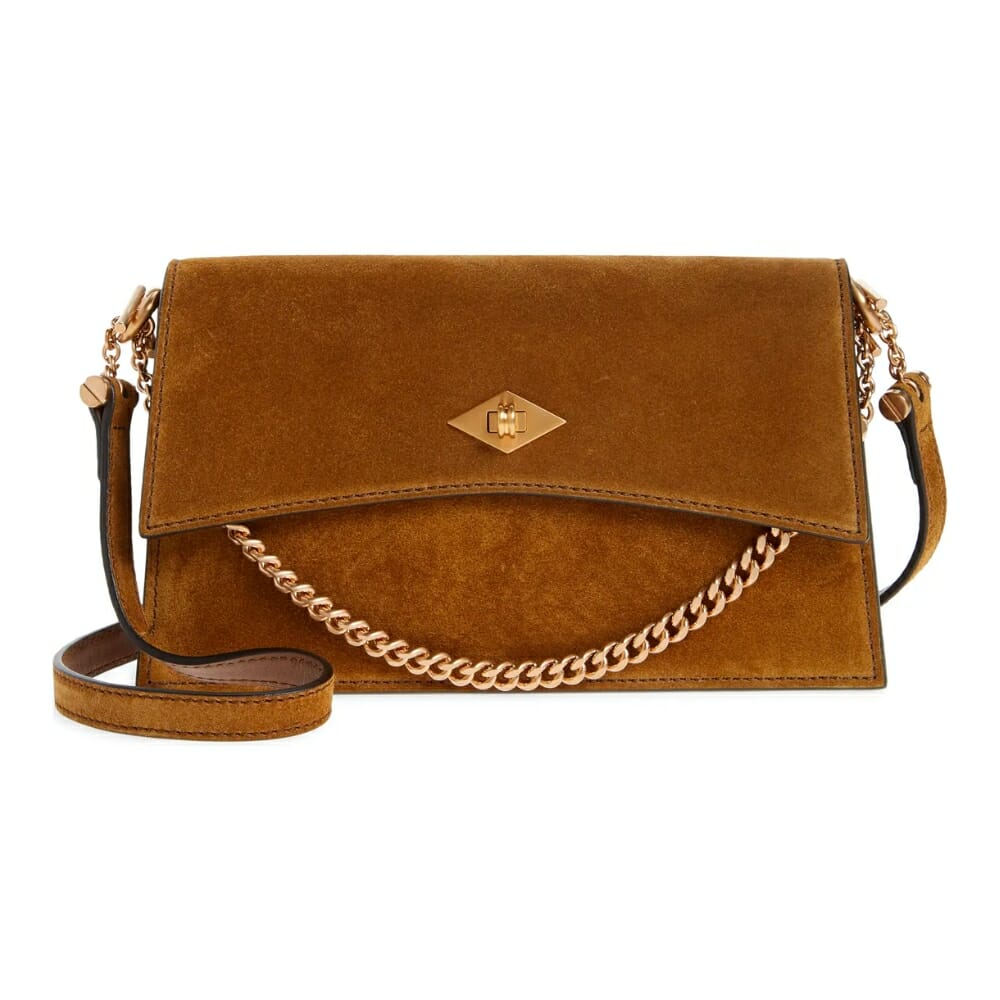 Métier London Mini Roma Suede Crossbody Bag