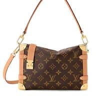 LV Louis Vuitton Side trunk monogram canvas bag